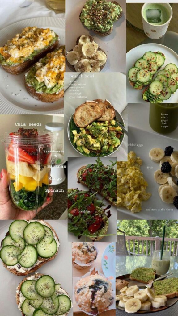 healthy food motivation board 2024